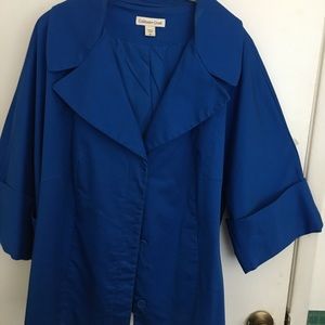 Coldwater Creek jacket, best blue ever!!!
